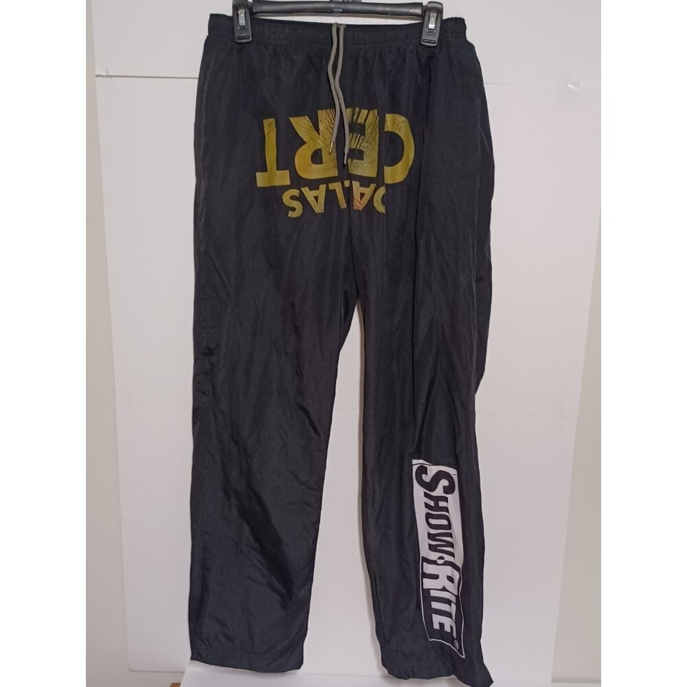 Sport Tek Sports Black Wind Pants Men Medium 28X30 ShowRite Dallas Cert